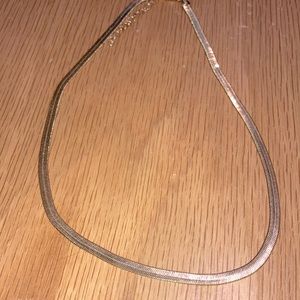 Solid Gold Fill Herringbone necklace
